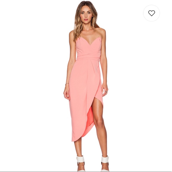 Lovers + Friends Dresses & Skirts - NWT Revolve Coral Riviera Strapless Midi Dress
